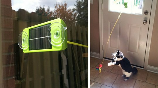 Игрушка для кошки на солнечных батареях